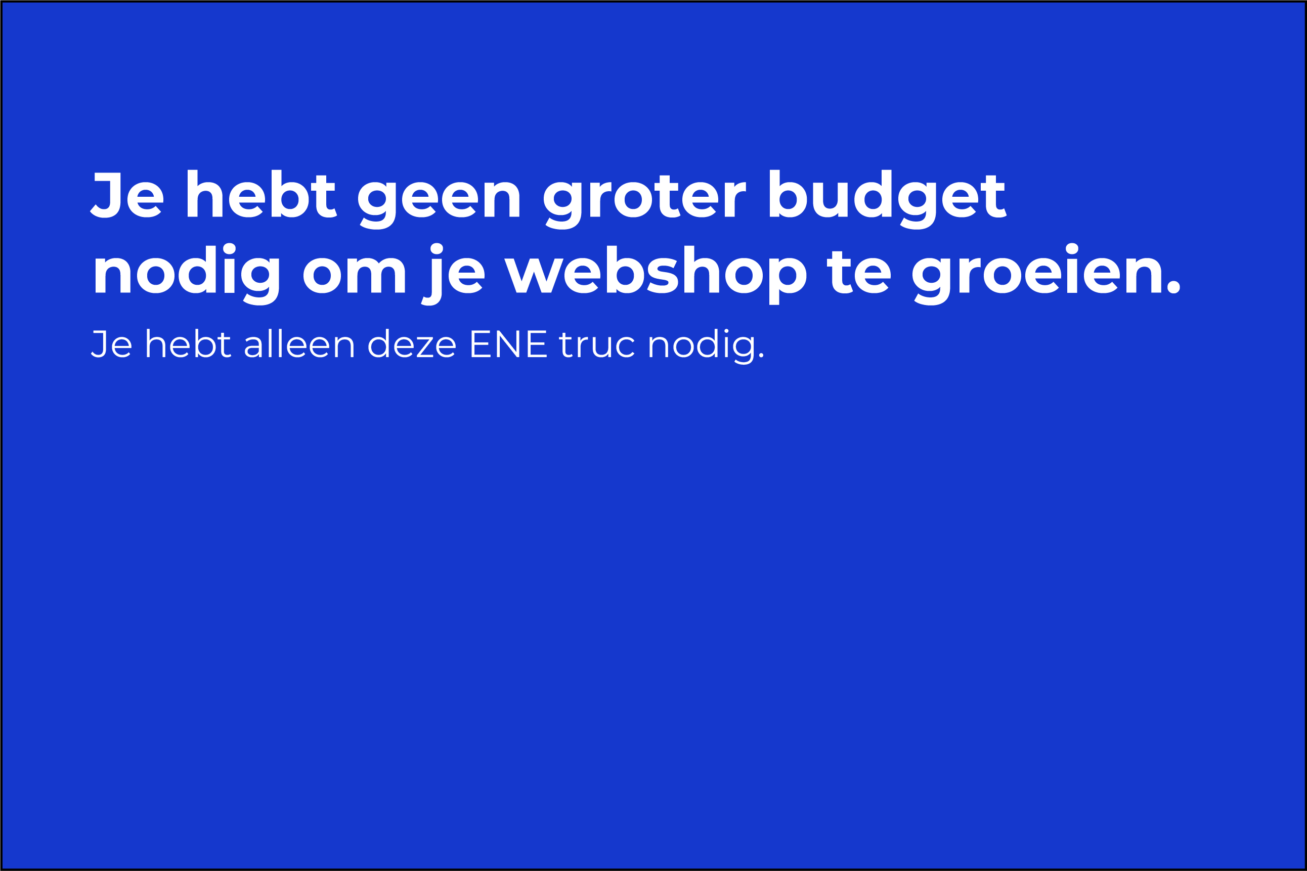 Meer verkopen voor je webshop via Meta